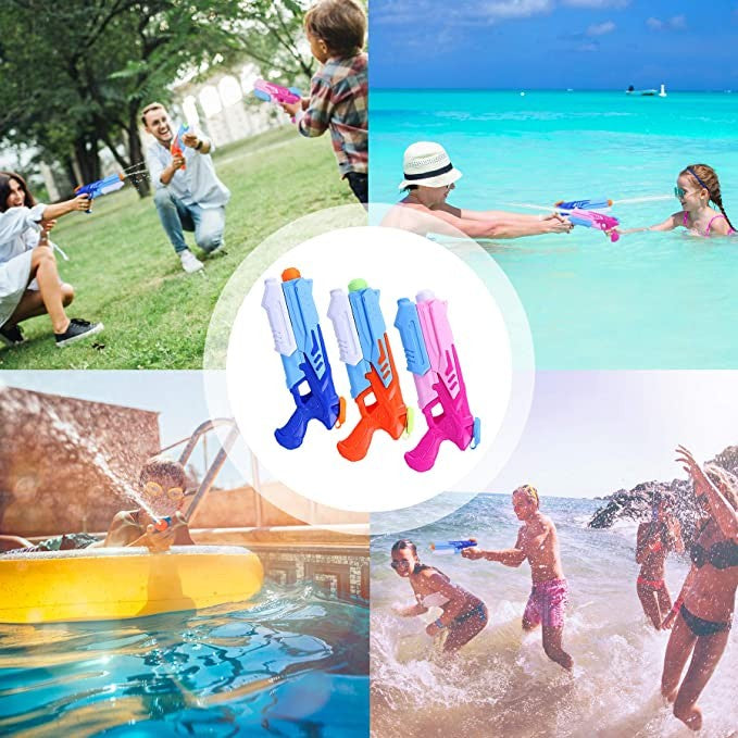 Pistol cu Apa pentru Copii, Rezervor, Pentru Piscina/Plaja, Selexmo, 6ani+, Roz, 300ML