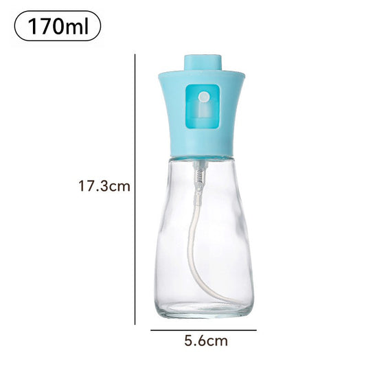 Pulverizator pentru Ulei, selexmo, Pulverizator din Sticla pentru Otet sau Alte Lichide de Gatit, Simplu Reincarcabil, Multifunctionale, 17.3 x 5.6 cm, Capacitatea 170 ml, Albastru