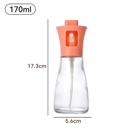 Pulverizator pentru Ulei, selexmo, Pulverizator din Sticla pentru Otet sau Alte Lichide, Simplu Reincarcabil, Multifunctionale, 17.3 x 5.6 cm, Capacitatea 170 ml, Roz