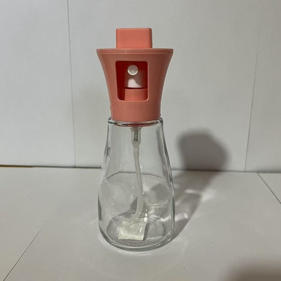 Pulverizator pentru Ulei, selexmo, Pulverizator din Sticla pentru Otet sau Alte Lichide, Simplu Reincarcabil, Multifunctionale, 17.3 x 5.6 cm, Capacitatea 170 ml, Roz