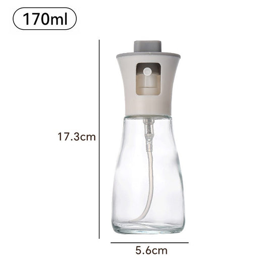 Pulverizator pentru Ulei, selexmo, Pulverizator din Sticla pentru Otet sau Alte Lichide, Simplu Reincarcabil, Multifunctionale, 17.3 x 5.6 cm, Capacitatea 170 ml, Alb