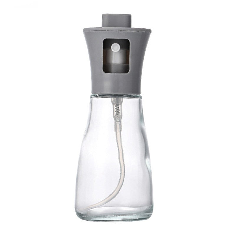 Pulverizator pentru Ulei, selexmo, Pulverizator din Sticla pentru Otet sau Alte Lichide, Simplu Reincarcabil, Multifunctionale, 17.3 x 5.6 cm, Capacitatea 170 ml, Gri