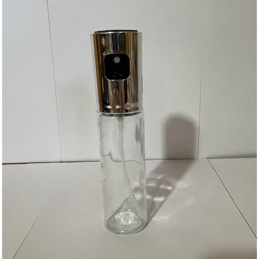 Pulverizator Ulei, Otet, selexmo, din Sticla, 100 ml, Reincarcabil, 18.3 x 4.3 cm, Capac Lucios, Argintiu