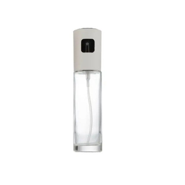 Pulverizator Ulei, Otet, selexmo, din Sticla, 100 ml, Reincarcabil, 18.3 x 4.3 cm, Masura 90 ml, Capac Mat, Alb