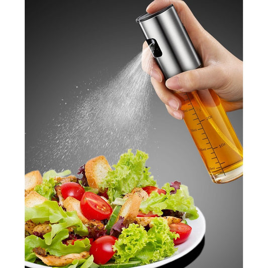 Pulverizator Ulei, Otet, selexmo, din Sticla, 100 ml, Reincarcabil, 18.3 x 4.3 cm, Masura 90 ml, Capac Lucios, Auriu