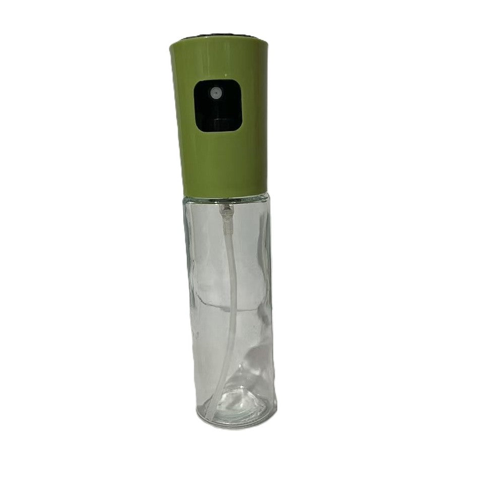 Pulverizator Ulei, Otet, selexmo, din Sticla, 100 ml, Reincarcabil, 18.3 x 4.3 cm, Masura 90 ml, Capac Mat, Verde