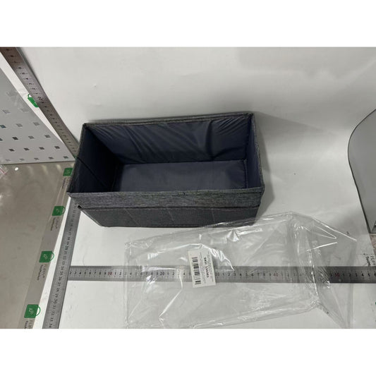 Cutie Depozitare cu Cadru Metalic, selexmo, pentru Bucatarie, snacksuri, pliabila din poliester Oxford, 30 x 15 x 15 cm Gri