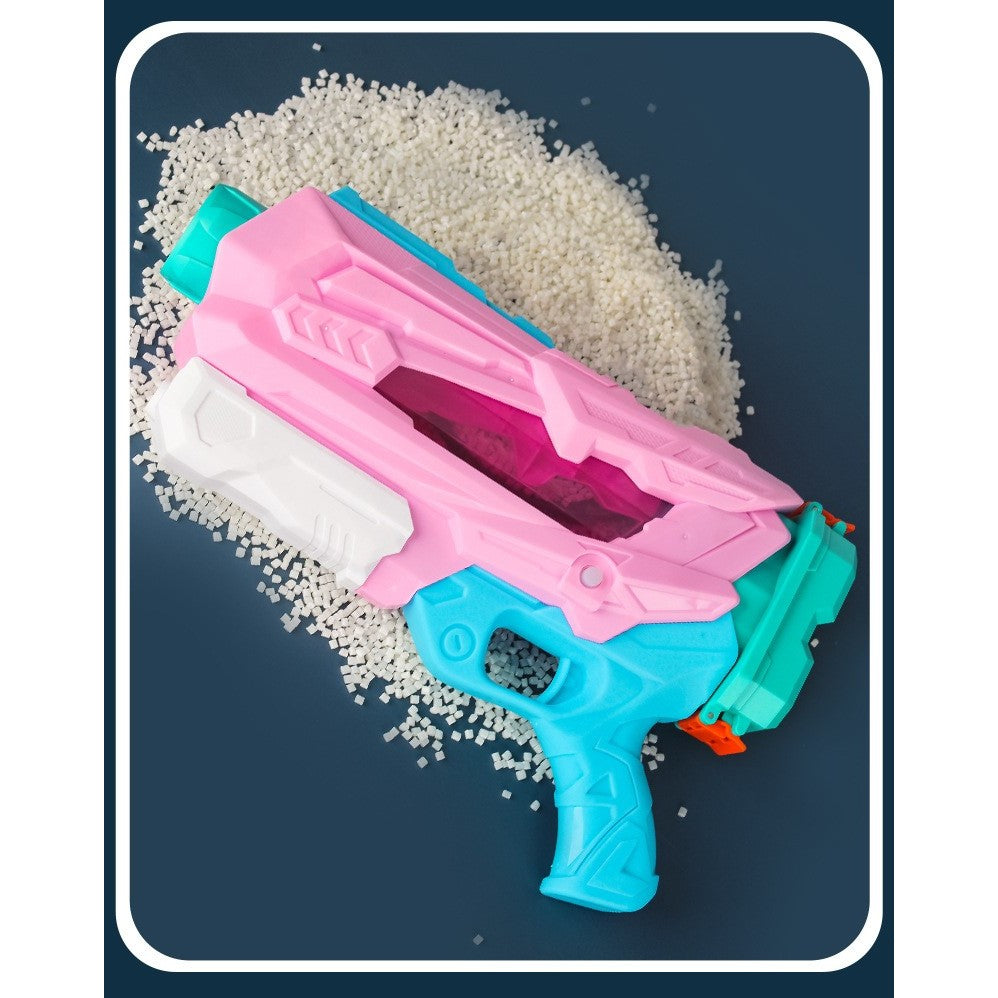 Pistol cu Apa pentru Copii, Rezervor, Pentru Piscina/Plaja, Selexmo, 6ani+, 5 duze, Quick Fill, Roz, 800ML