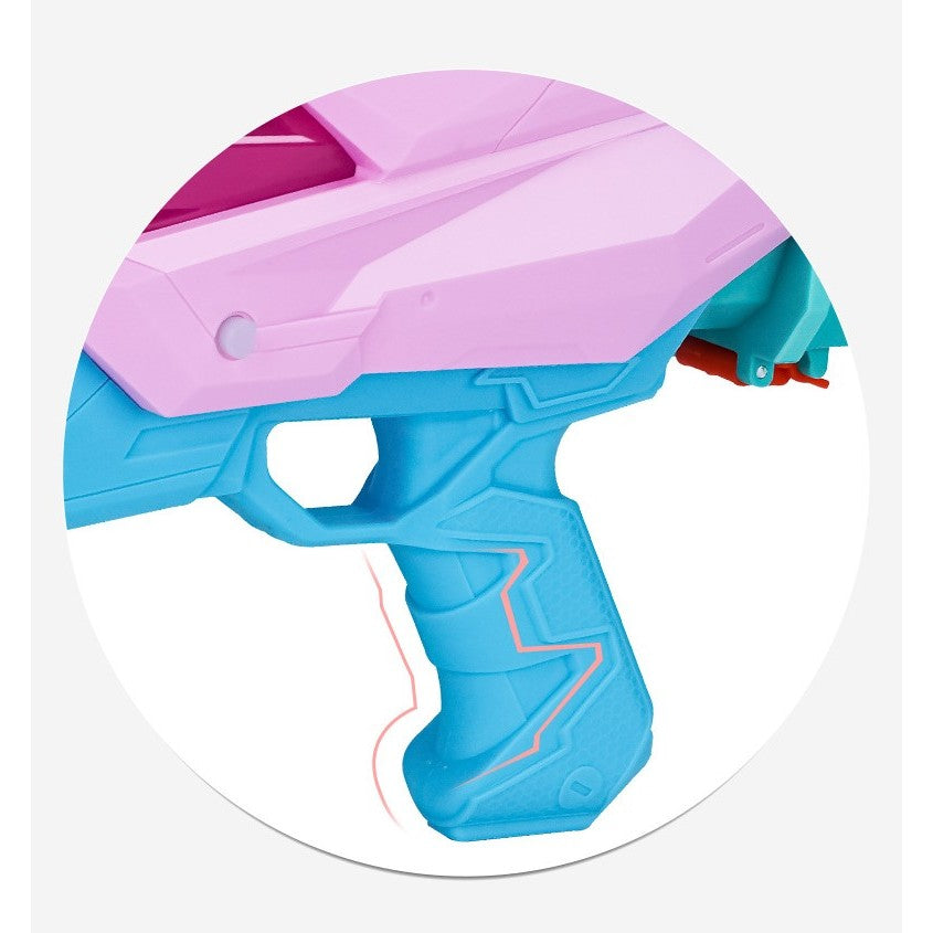 Pistol cu Apa pentru Copii, Rezervor, Pentru Piscina/Plaja, Selexmo, 6ani+, 5 duze, Quick Fill, Roz, 800ML
