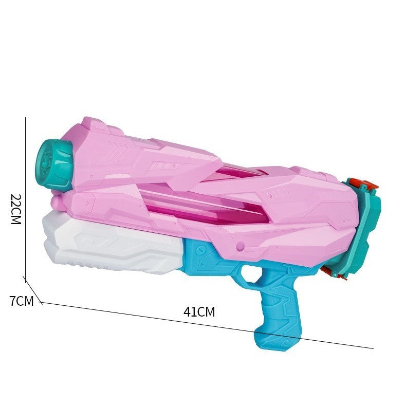 Pistol cu Apa pentru Copii, Rezervor, Pentru Piscina/Plaja, Selexmo, 6ani+, 5 duze, Quick Fill, Roz, 800ML
