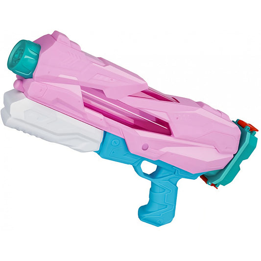 Pistol cu Apa pentru Copii, Rezervor, Pentru Piscina/Plaja, Selexmo, 6ani+,  5 duze, Quick Fill, Roz, 800ML