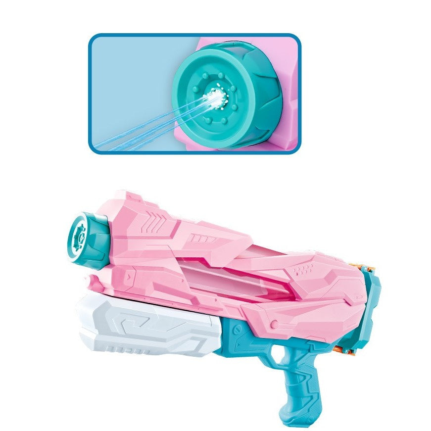 Pistol cu Apa pentru Copii, Rezervor, Pentru Piscina/Plaja, Selexmo, 6ani+, Quick Fill, Roz, 600ML
