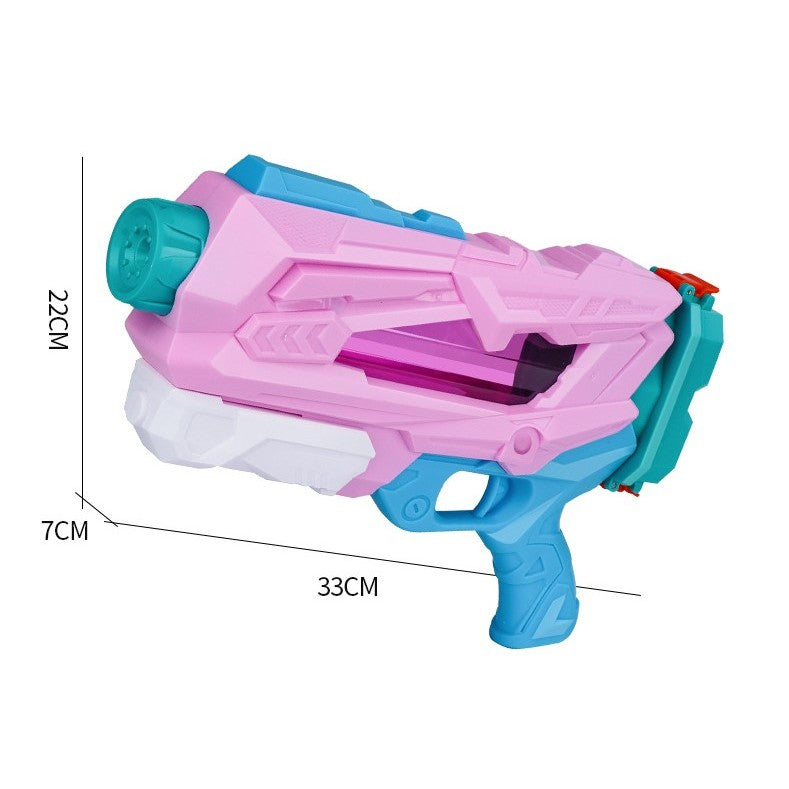 Pistol cu Apa pentru Copii, Rezervor, Pentru Piscina/Plaja, Selexmo, 6ani+, Quick Fill, Roz, 600ML