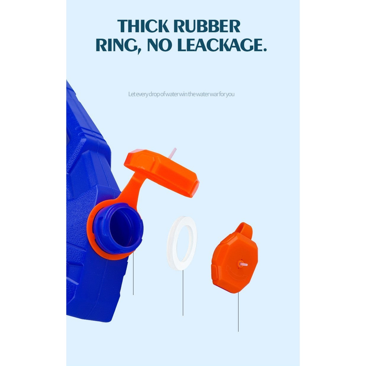 Pistol cu Apa pentru Copii, Rezervor, Pentru Piscina/Plaja, Selexmo, 6ani+, Bleumarin/Rosu, 300ML