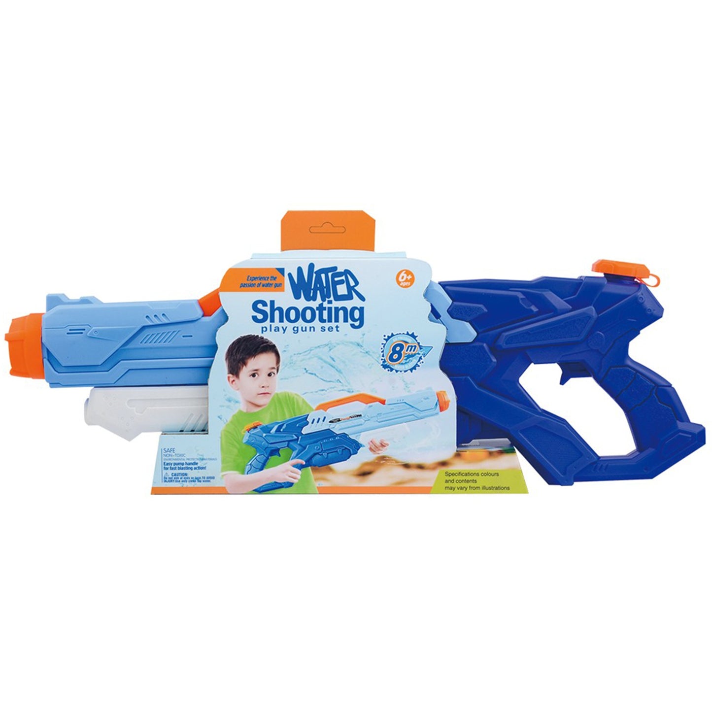 Pistol cu Apa pentru Copii, Rezervor, Pentru Piscina/Plaja, Selexmo, 6ani+, Albastru, 1500ML