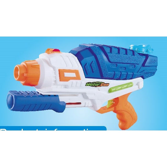 Pistol cu Apa pentru Copii, Rezervor, Pentru Piscina/Plaja, Selexmo, 6ani+, Albastru/Multicolor, 1000ML, model 2