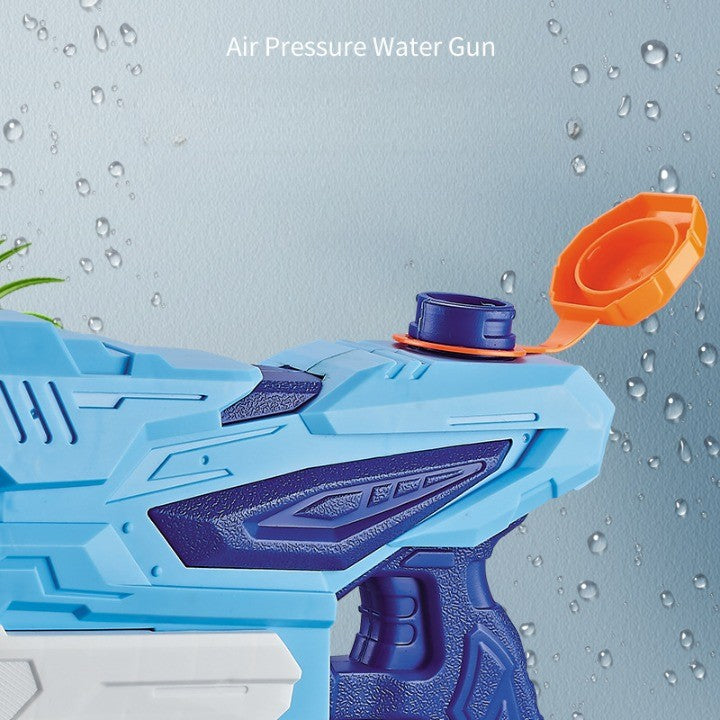 Pistol cu Apa pentru Copii, Rezervor, Pentru Piscina/Plaja, Selexmo, 6ani+, 3 duze, Albastru, 300ML