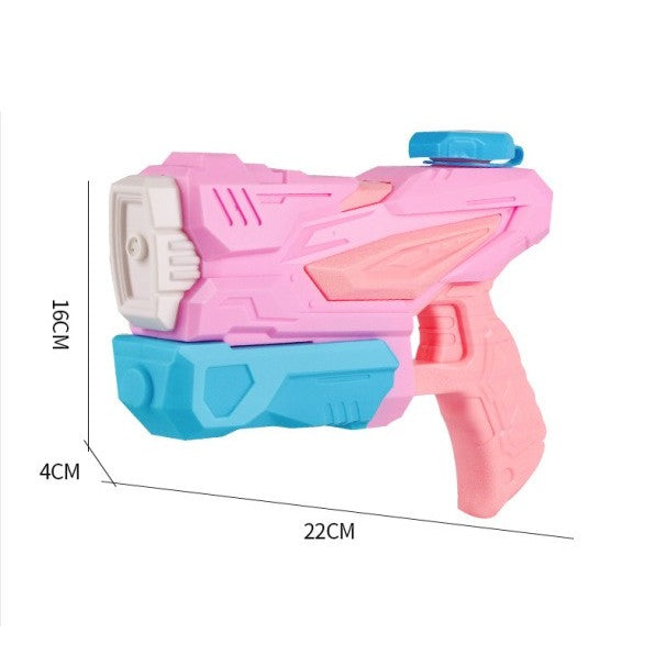 Pistol cu Apa pentru Copii, Rezervor, Pentru Piscina/Plaja, Selexmo, 6ani+, 3 duze, Roz, 300ML