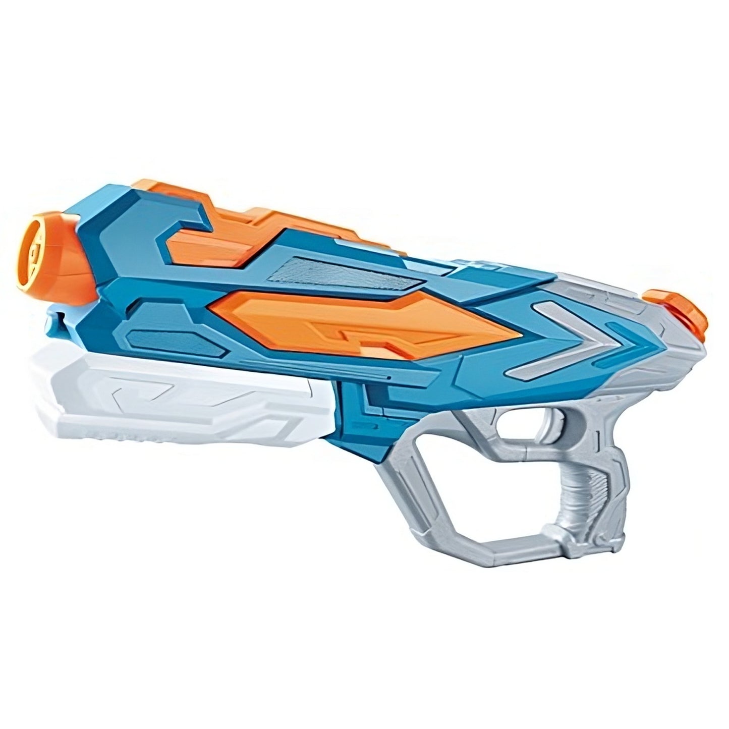 Pistol cu Apa pentru Copii, Rezervor, Pentru Piscina/Plaja, Selexmo, 6ani+, Albastru, 4 duze, 900ML