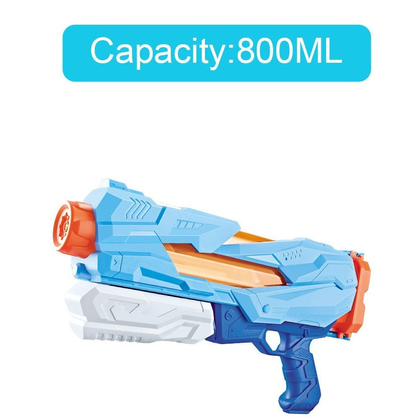 Pistol cu Apa pentru Copii, Rezervor, Pentru Piscina/Plaja, Selexmo, 6ani+, 5 duze, Quick Fill, Albastru, 800ML