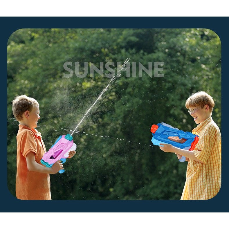 Pistol cu Apa pentru Copii, Rezervor, Pentru Piscina/Plaja, Selexmo, 6ani+, 5 duze, Quick Fill, Albastru, 800ML