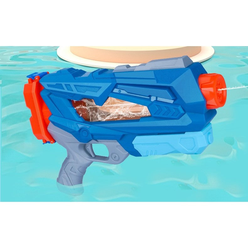 Pistol cu Apa pentru Copii, Rezervor, Pentru Piscina/Plaja, Selexmo, 6ani+, Quick Fill, Albastru, 600ML