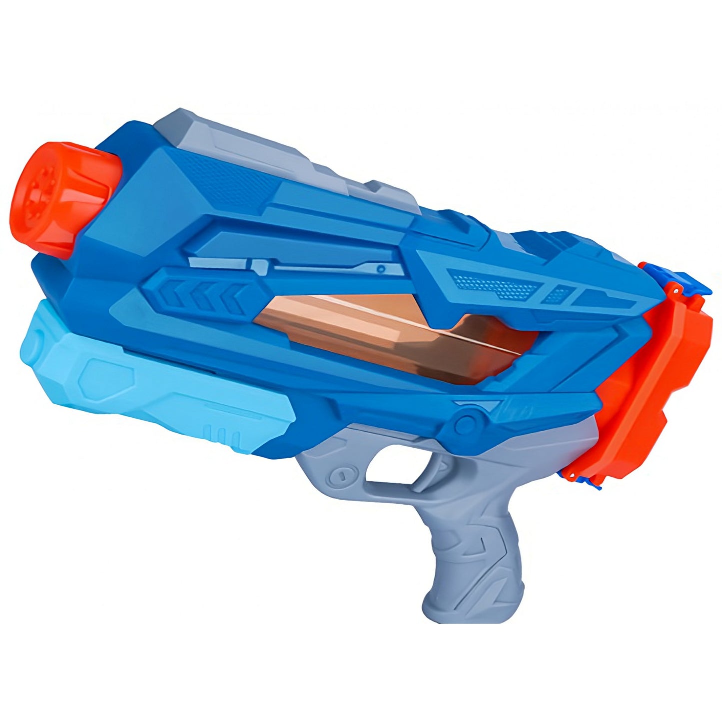Pistol cu Apa pentru Copii, Rezervor, Pentru Piscina/Plaja, Selexmo, 6ani+, Quick Fill, Albastru, 600ML