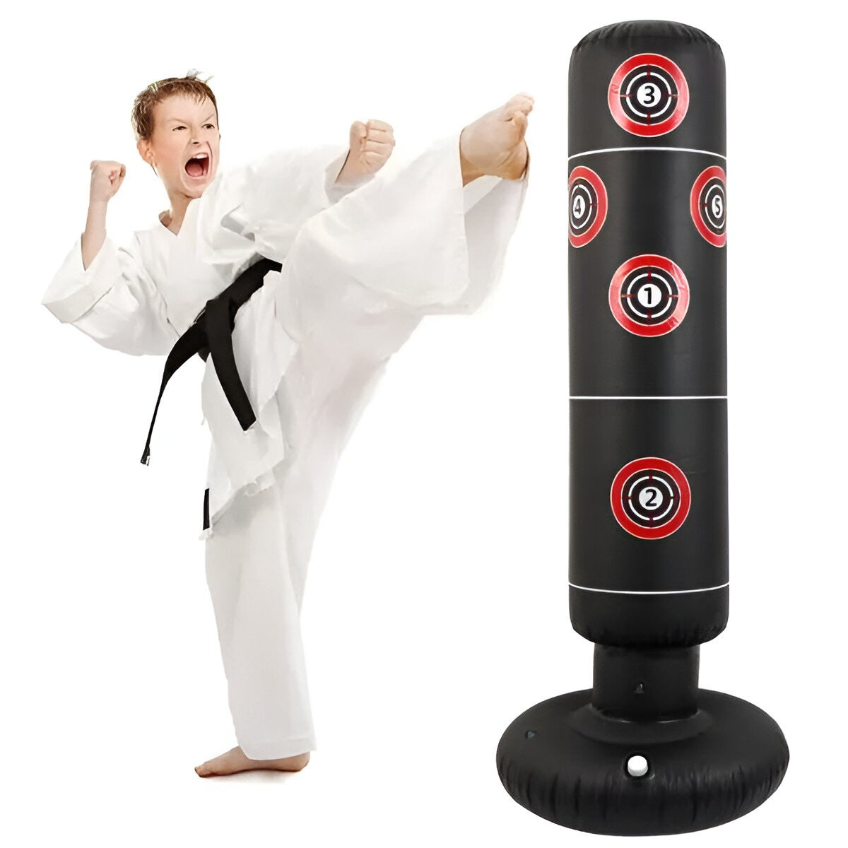 Sac de Box gonflabil, pentru Copii si Adulti, Umplere cu Aer, Apa sau Nisip, 160 cm Pompa CADOU