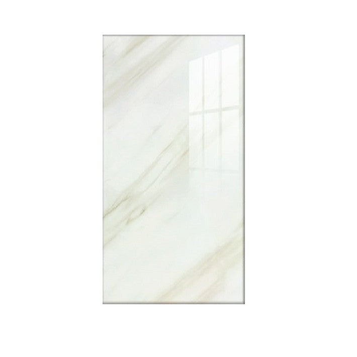 Placi Decor Selexmo® MarbleTouch, Set 10 buc, 60x30 cm, PVC, Grosime 1.5 mm, Acoperire 1.8 mp, Alb Marmorat