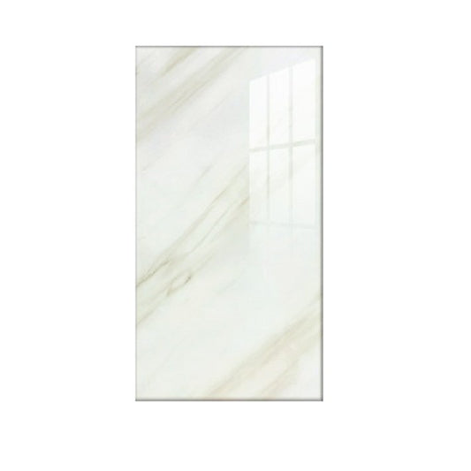 Placi Decor Selexmo® MarbleTouch, Set 10 buc, 60x30 cm, PVC, Grosime 1.5 mm, Acoperire 1.8 mp, Alb Marmorat