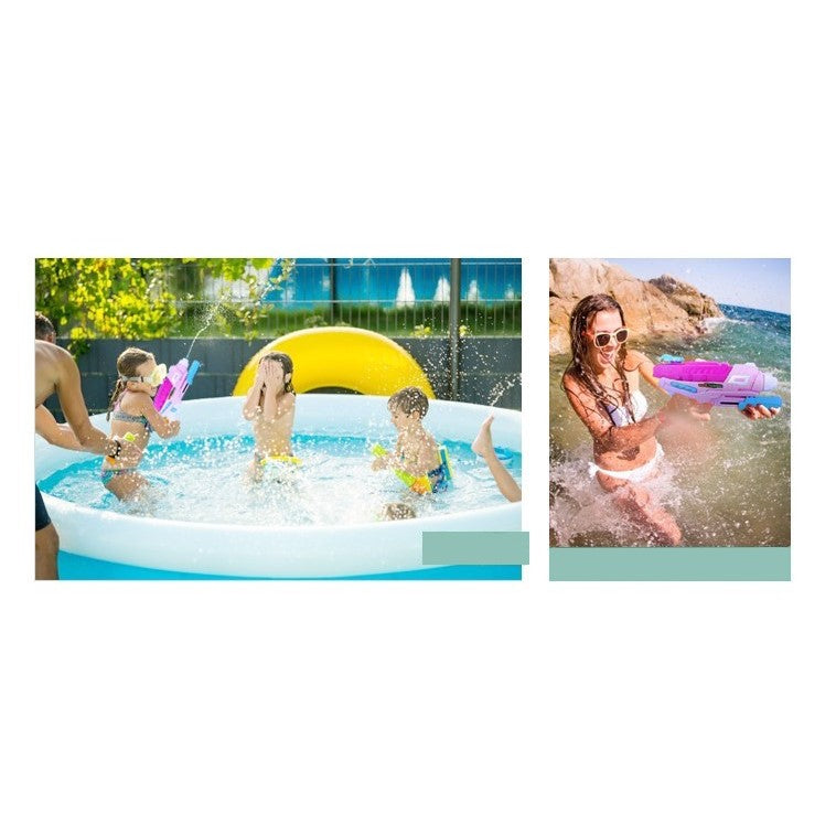 Set 2x Pistol cu Apa pentru Copii, Selexmo, 6ani+, cu baloane de apa, Albastru + Roz, 1x 600 ML + 1x 550 ML