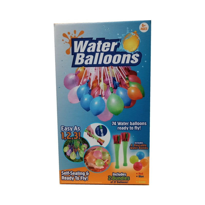 Set 2x Pistol cu Apa pentru Copii, Selexmo, 6ani+, cu baloane de apa, Albastru + Roz, 1x 600 ML + 1x 550 ML
