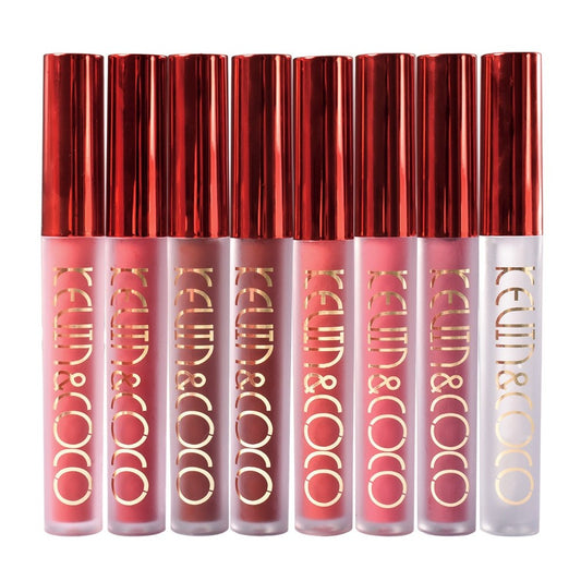 Set 8 rujuri mate, rezistente la transfer, Kevin&Coco, 2.5 ml