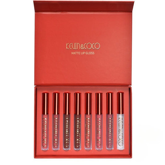 Set 8 rujuri mate, rezistente la transfer, Kevin&Coco, 2.5 ml