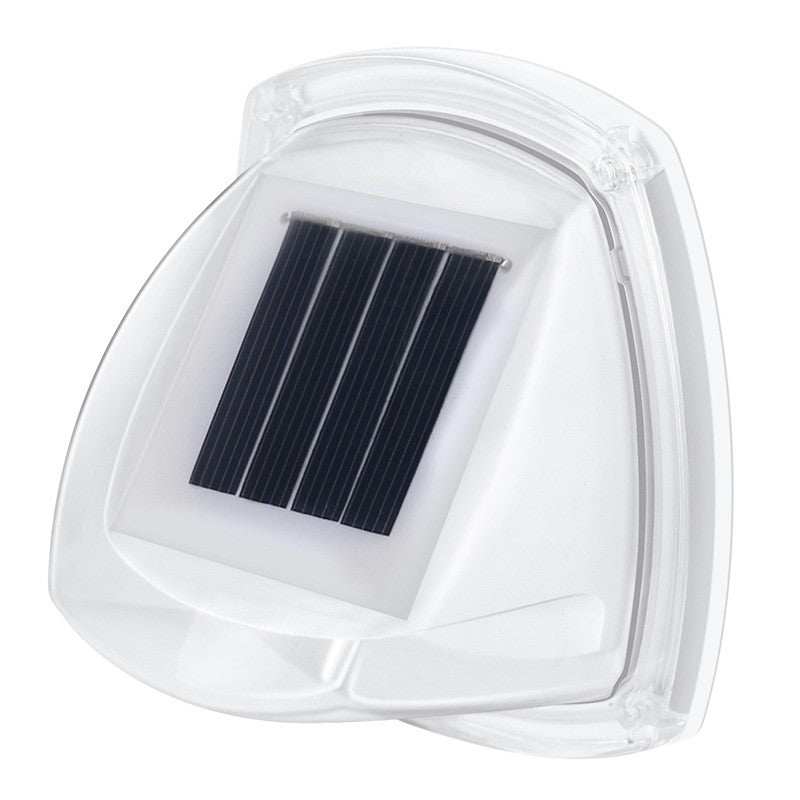 Lampa solara LED tip aplica pentru perete Selexmo, 8.5 x 9 cm, 2V, ABS, 600mAh, rezistent la apa, material ABS, 8 LED-uri, alb rece