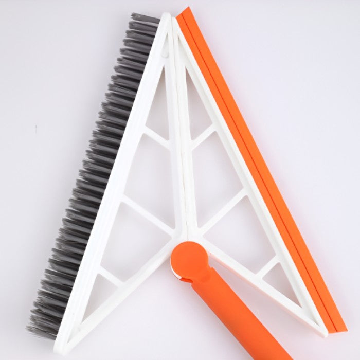 Mop Multifunctional, Portocaliu, cu Racleta din Silicon, Maner Telescopic, Curatarea Eficienta a Tuturor Suprafetelor