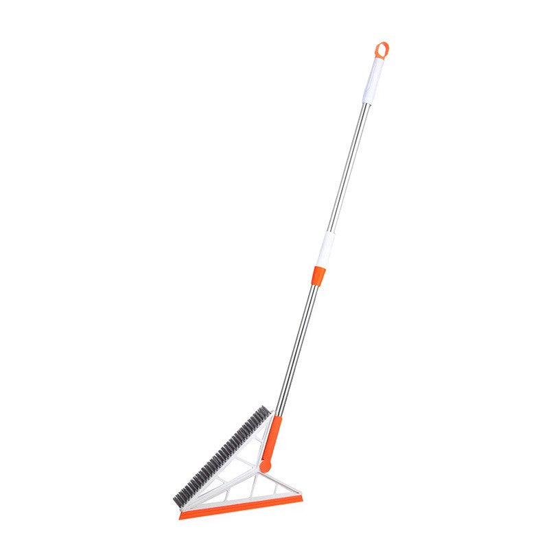Mop Multifunctional, Portocaliu, cu Racleta din Silicon, Maner Telescopic, Curatarea Eficienta a Tuturor Suprafetelor
