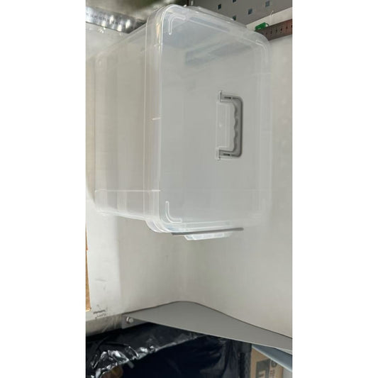 Cutie De Depozitare, selexmo, Tip Valiza, pentru Alimente, Jucarii, Accesorii, Transparenta, Marime M, 31.5x23x19 cm