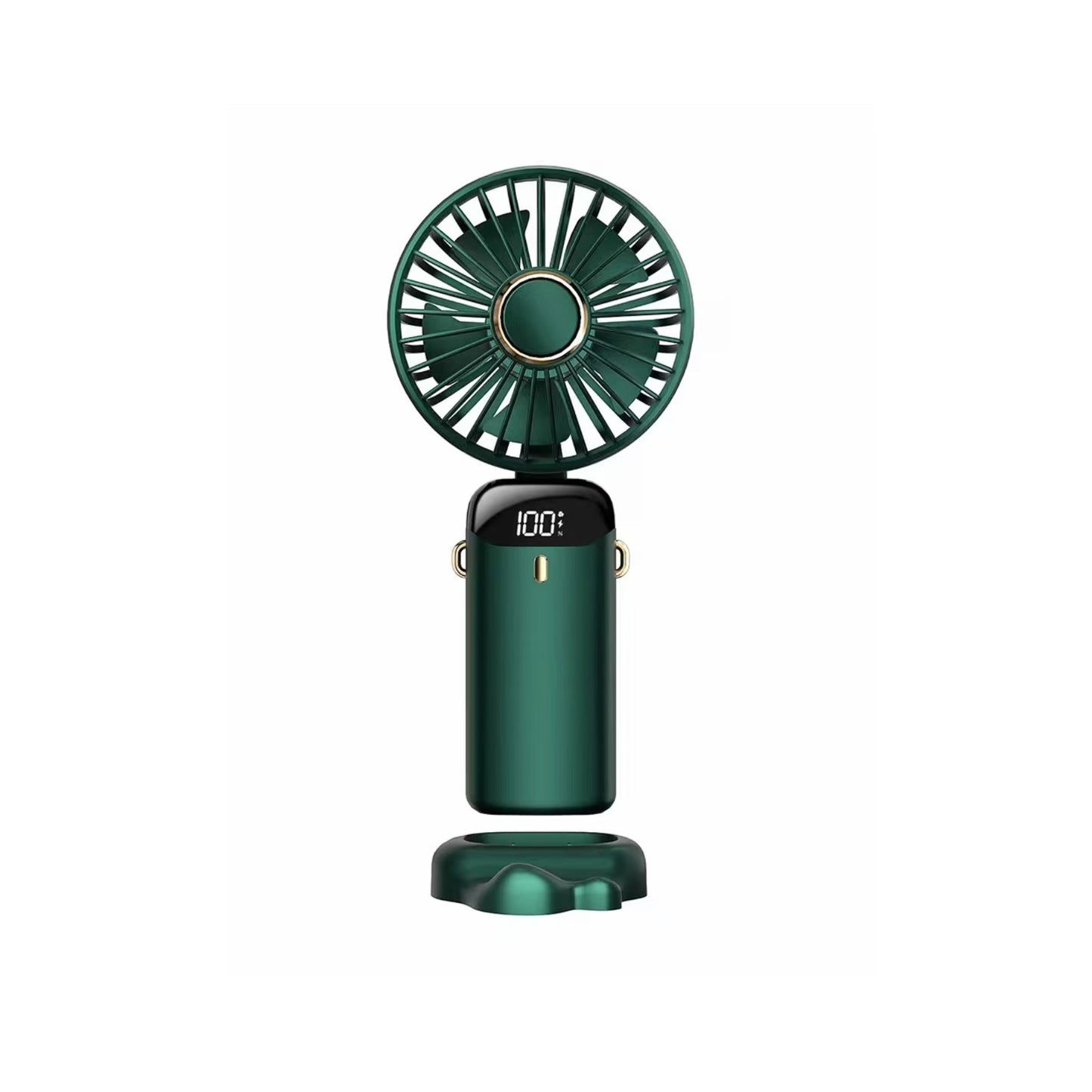 Ventilator Ultra Portabil cu Aromaterapie, 3 in 1, de Mana, de Birou, de Gat, 5 Trepte de Viteza, Incarcare USB, Autonomie 12h, Pliabil, cu Ecran LCD, Roz