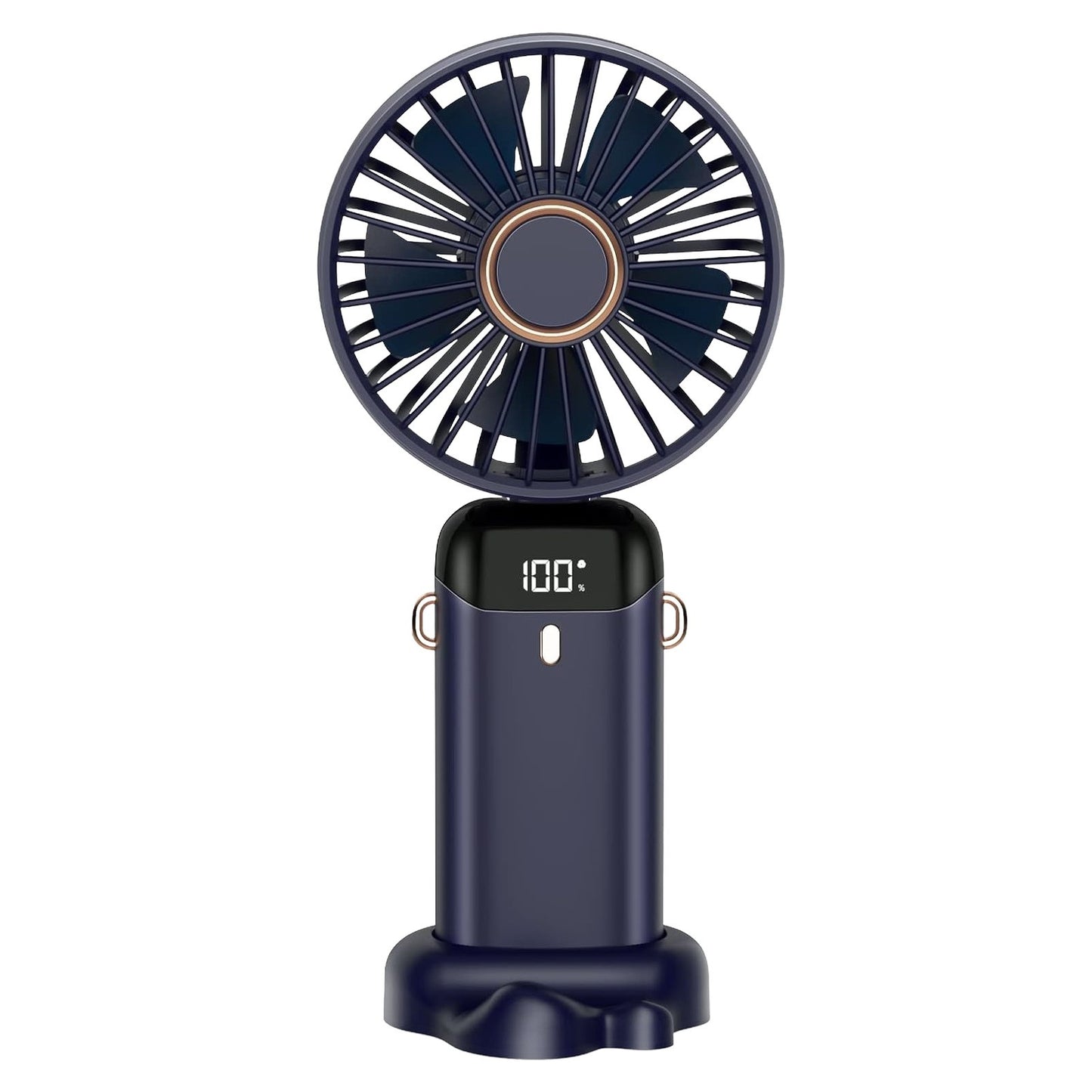 Ventilator Ultra Portabil cu Aromaterapie, 3 in 1, de Mana, de Birou, de Gat, 5 Trepte de Viteza, Incarcare USB, Autonomie 12h, Pliabil, cu Ecran LCD, Roz