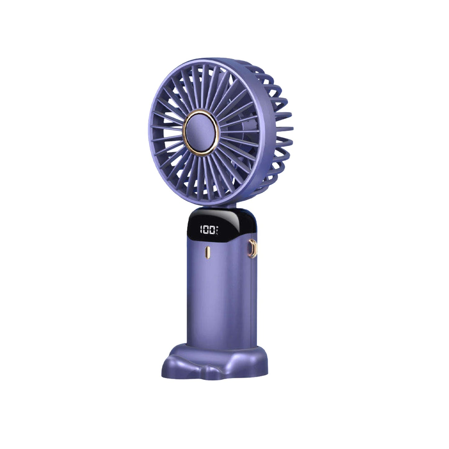 Ventilator Ultra Portabil cu Aromaterapie, 3 in 1, de Mana, de Birou, de Gat, 5 Trepte de Viteza, Incarcare USB, Autonomie 12h, Pliabil, cu Ecran LCD, Roz