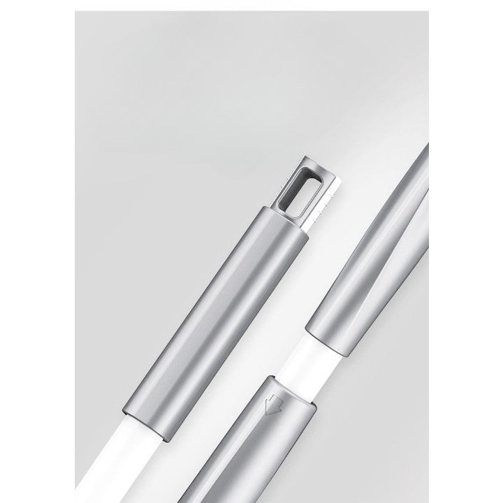 Mop Plat, selexmo, cu Sistem de Stoarcere, 4 Lavete Incluse, Lungime Telescopica 140 cm, Argintiu