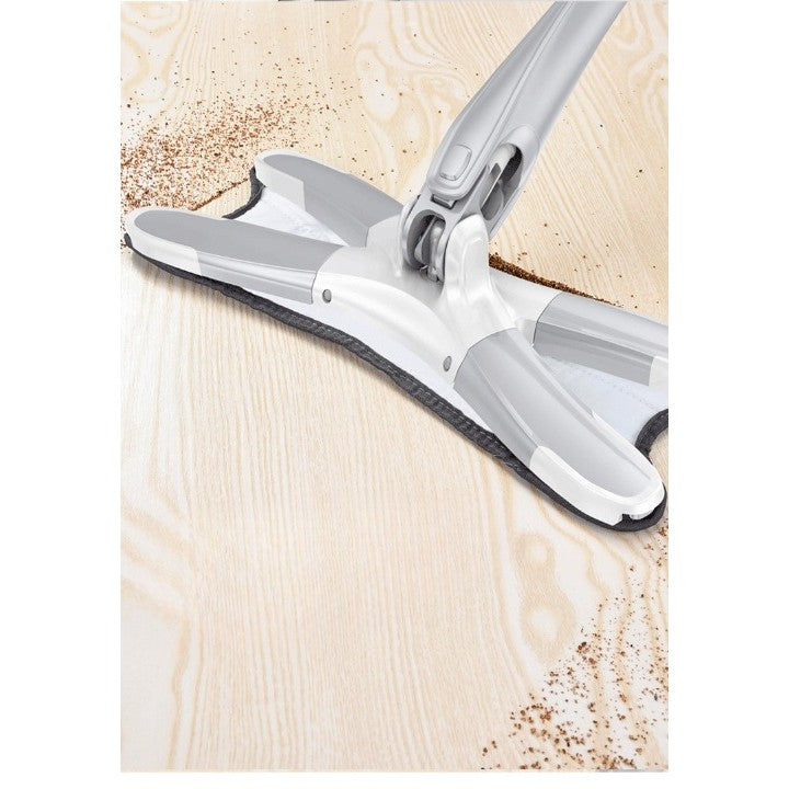 Rezerva Mop Plat, selexmo, din Fibre Superfine, Lavabila, 15 x 38 cm, Argintiu