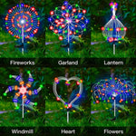 Lampa Solara, Decor Gradina, Model Fireworks/Artificii, din Sarma de Cupru, 120 LED-uri, 55W, 90 cm