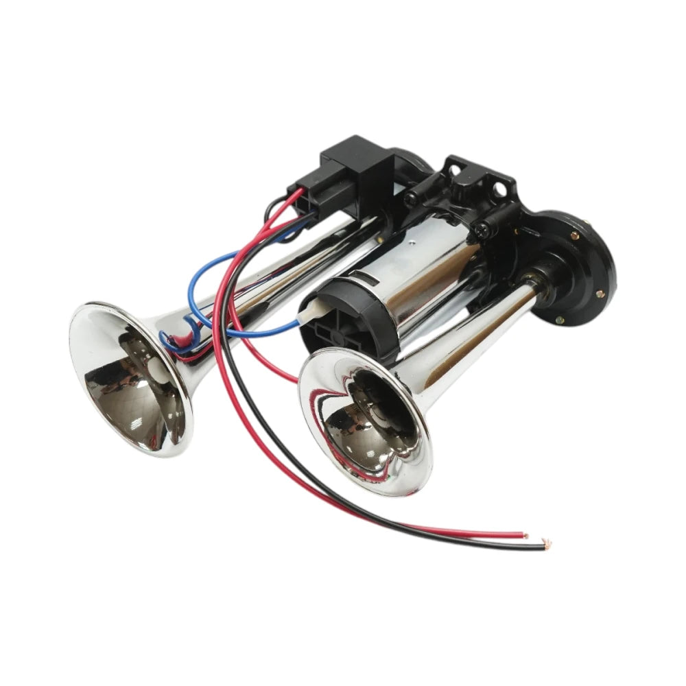Claxon Aer Dublu Metalic cu compresor inclus  12V