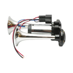 Claxon Aer Dublu Metalic cu compresor inclus  12V