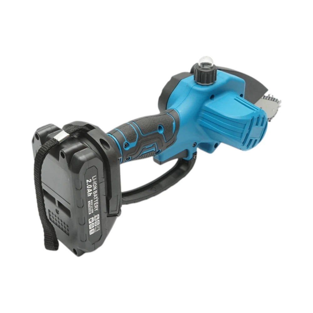 Mini fierastrau electric cu 2 acumulatori 24V, 2Ah Li-ion, lama 6 inch (150mm), turatie 4000rpm