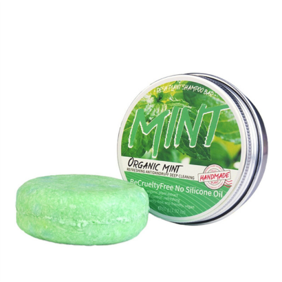 Sampon natural revigorant cu menta, pentru curatare profunda, anti-matreata, 60g SELEXMO®