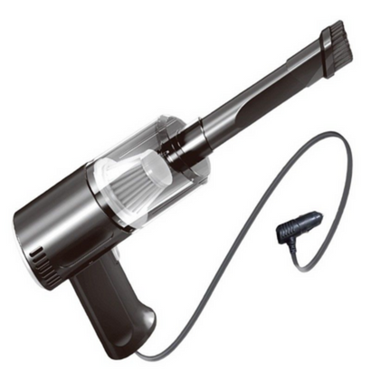 Aspirator Portabil Fara Fir, Tip Pistol K7A, Pentru Casa si Masina, Cablu Auto, Negru