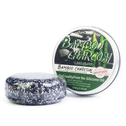 Sampon natural din carbune de bambus, control al mătreții și al excesului de ulei, pentru parul gri sau alb 60g SELEXMO®